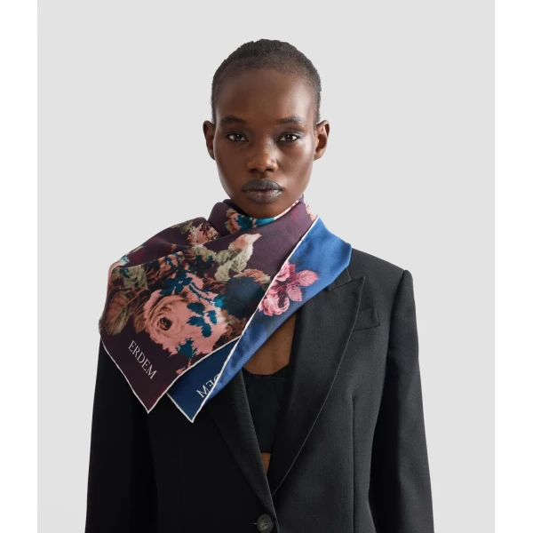 Erdem Silk Twill Scarf | Scarves | Coveti