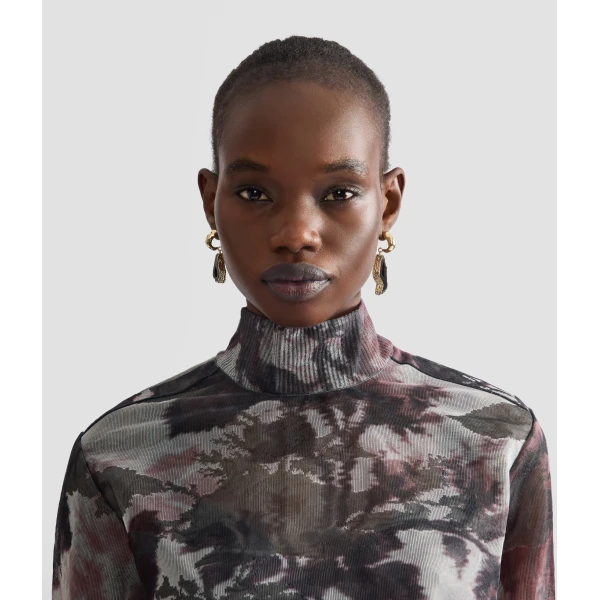 Erdem Stone Earring in Black Agate | Earrings | Coveti