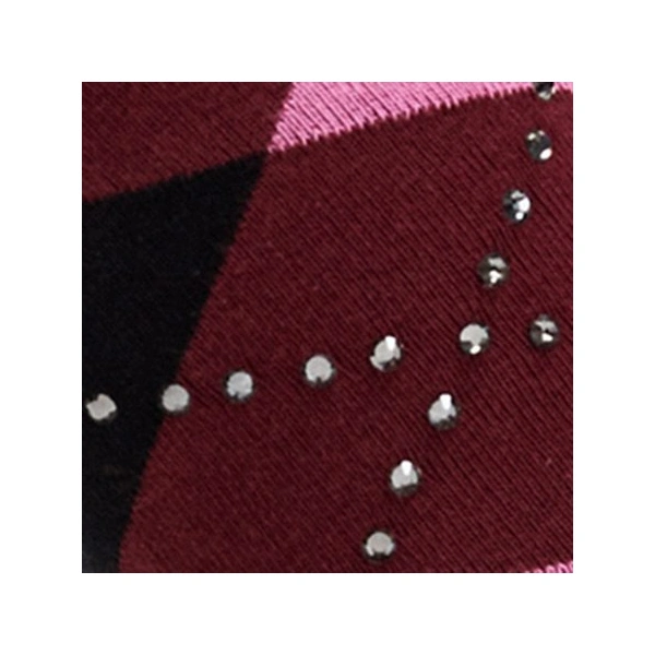 Essentiel Antwerp Argyle-print socks with rhinestone embellishments | Socks & Tights | Coveti