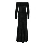 Essentiel Antwerp Black glitter off-shoulder maxi dress 0 Essentiel Antwerp Black glitter off-shoulder maxi dress | Maxi Dresses | Coveti