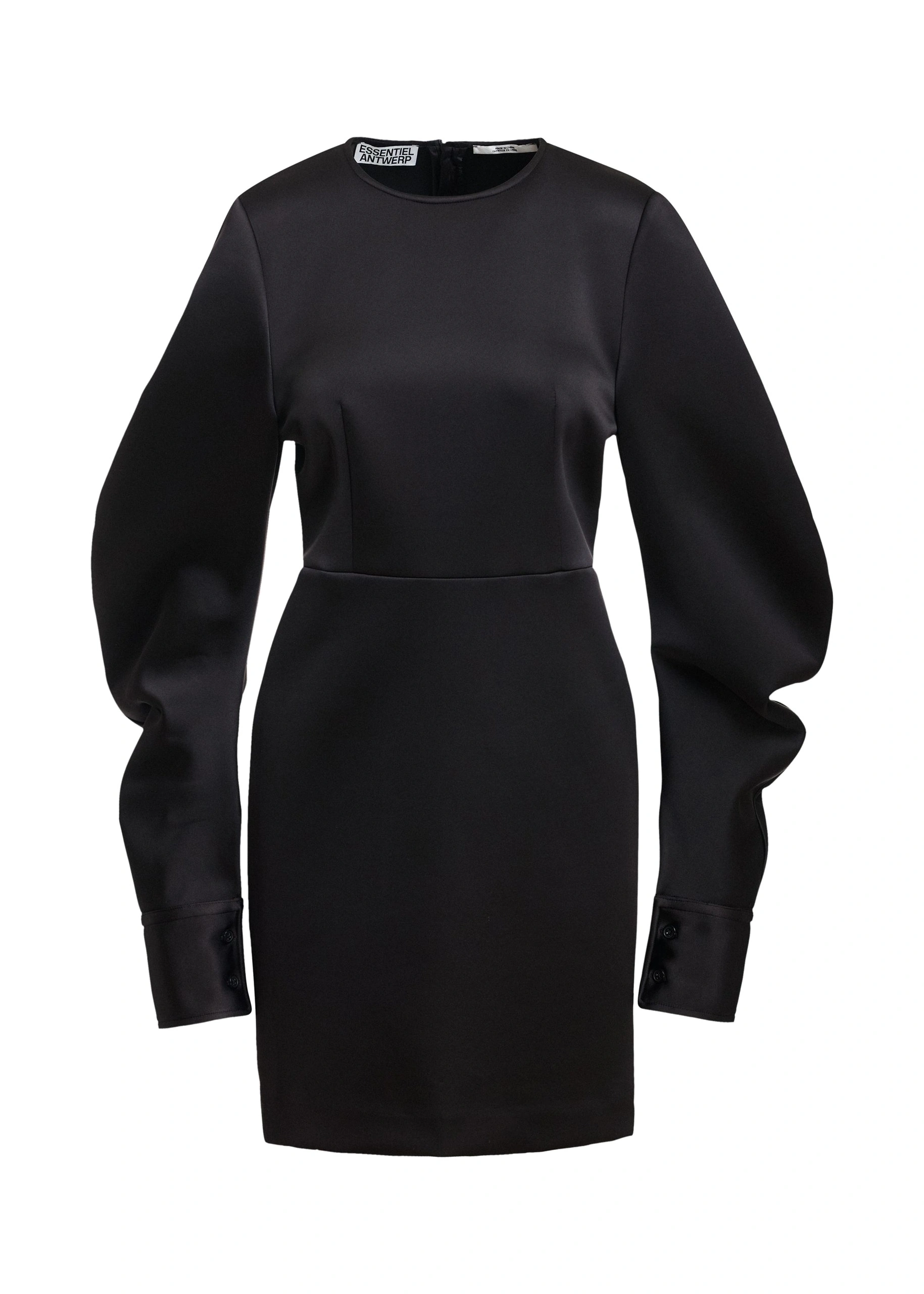 Essentiel Antwerp Black mini dress with voluminous sleeves 0 Essentiel Antwerp Black mini dress with voluminous sleeves | Mini Dresses | Coveti