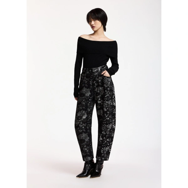 Essentiel Antwerp Black off-shoulder sweater | Sweaters | Coveti