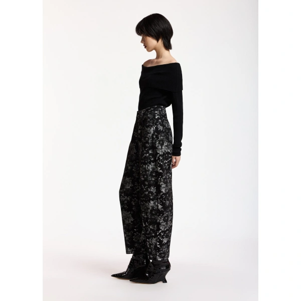 Essentiel Antwerp Black off-shoulder sweater | Sweaters | Coveti