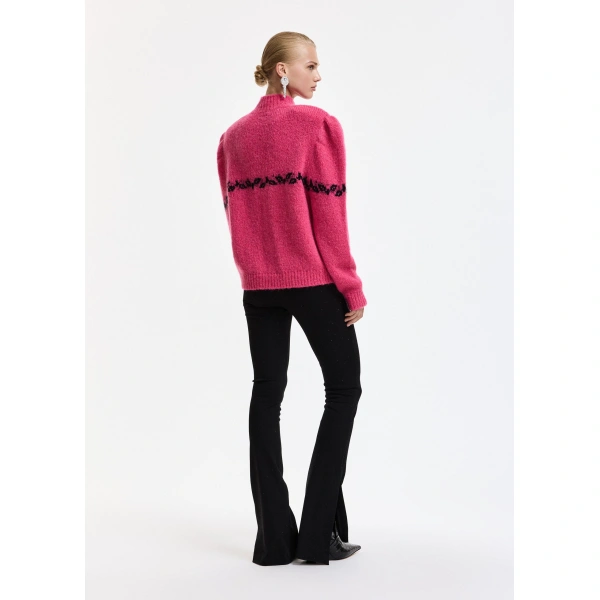 Essentiel Antwerp Black rhinestone-embellished flared pants | Pants | Coveti
