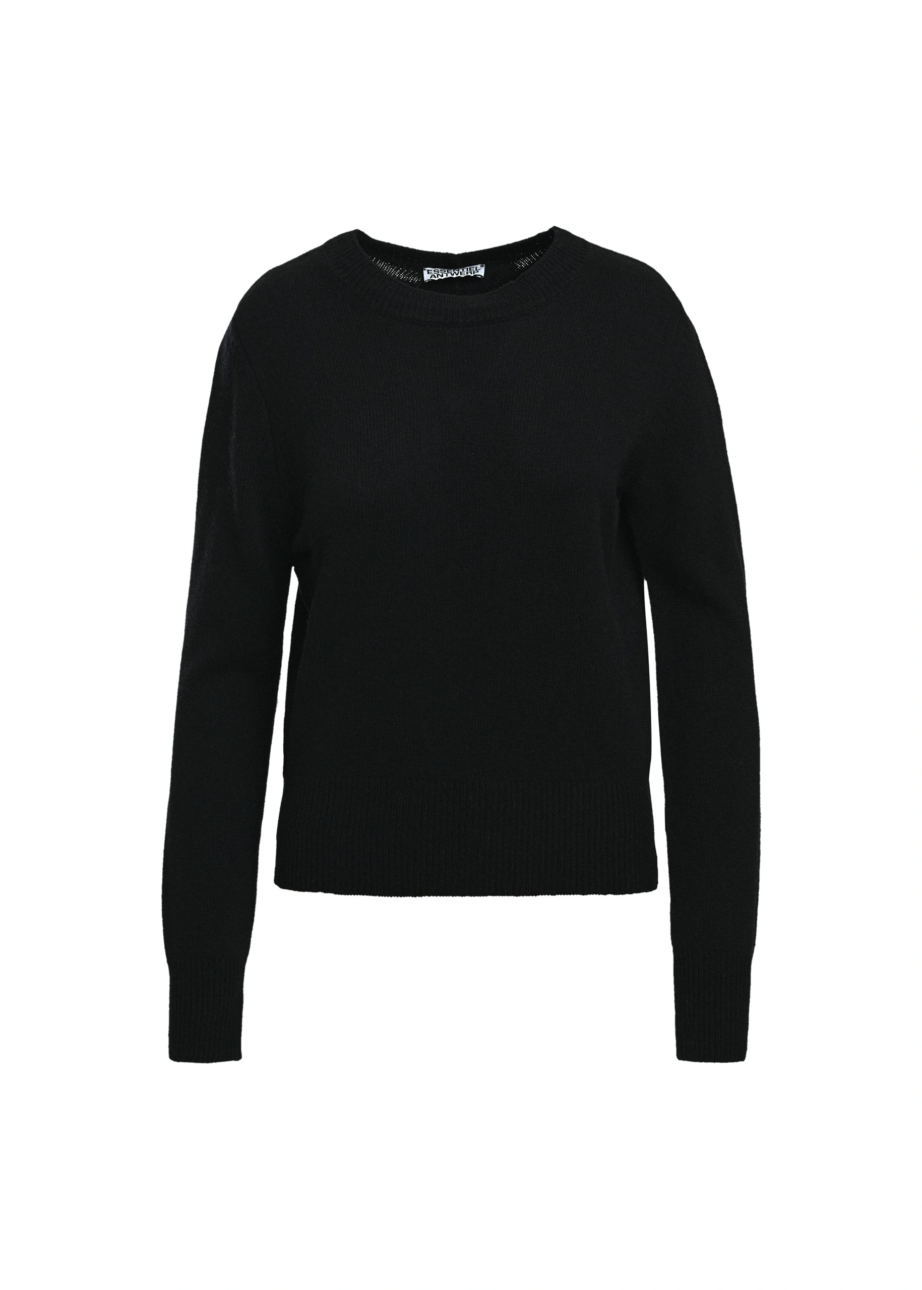 Essentiel Antwerp Black sweater with back tie 0 Essentiel Antwerp Black sweater with back tie | Sweaters | Coveti