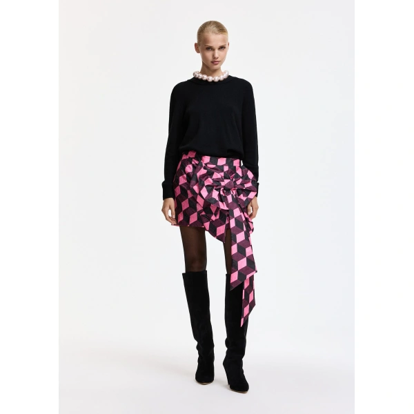 Essentiel Antwerp Black sweater with back tie | Sweaters | Coveti