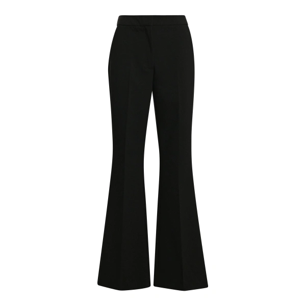 Black trumpet-shaped tailored pants