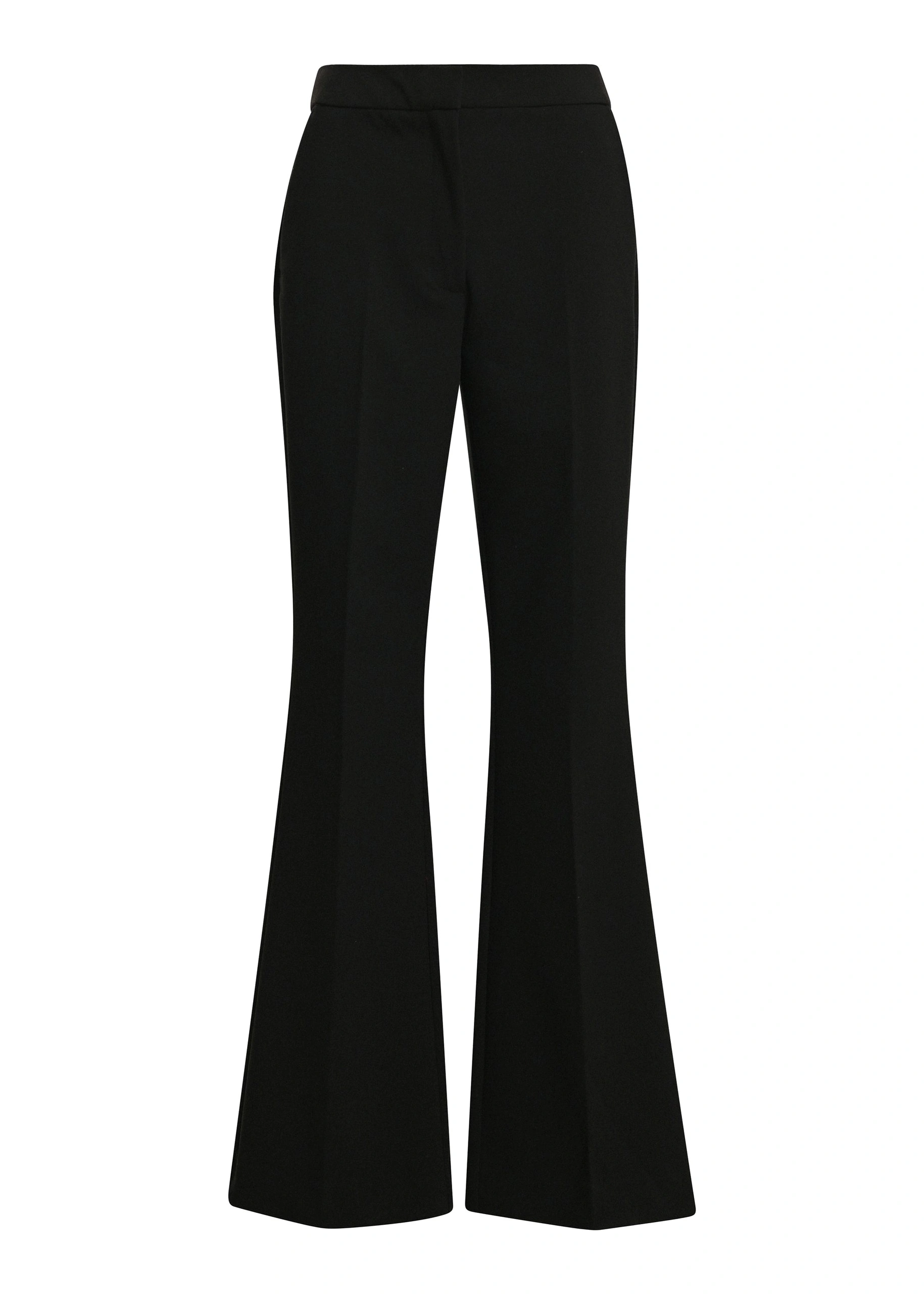 Essentiel Antwerp Black trumpet-shaped tailored pants 0 Essentiel Antwerp Black trumpet-shaped tailored pants | Tailored Pants | Coveti