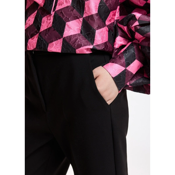 Essentiel Antwerp Black trumpet-shaped tailored pants | Tailored Pants | Coveti