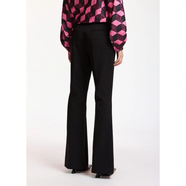 Essentiel Antwerp Black trumpet-shaped tailored pants | Tailored Pants | Coveti