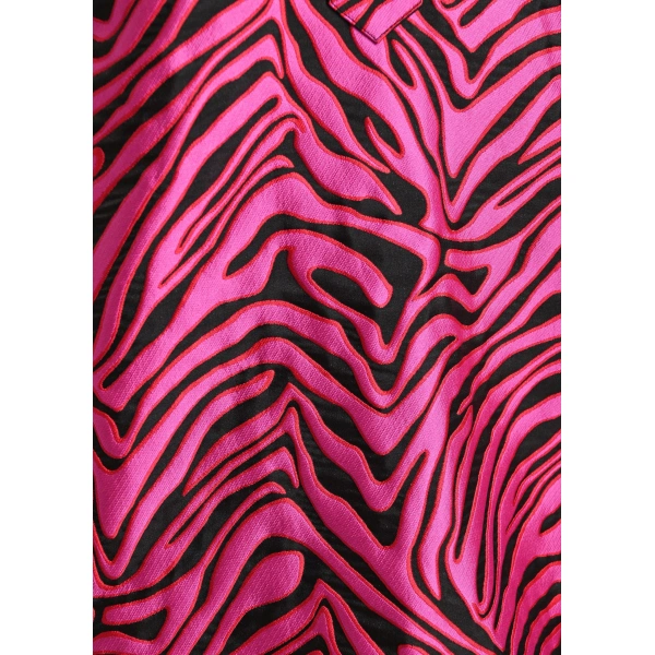 Essentiel Antwerp Bright pink zebra-print mini dress | Mini Dresses | Coveti