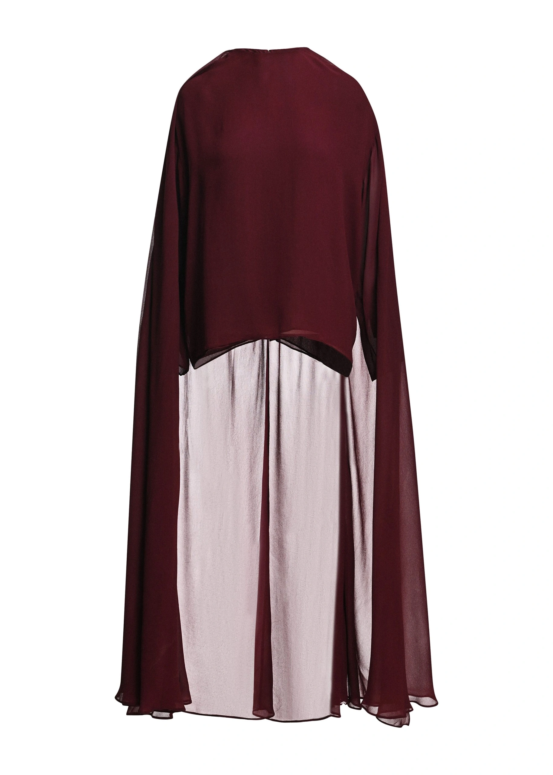 Essentiel Antwerp Burgundy cape-effect top 0 Essentiel Antwerp Burgundy cape-effect top | Blouses | Coveti