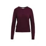 Essentiel Antwerp Burgundy sweater with back tie | Sweaters | Coveti