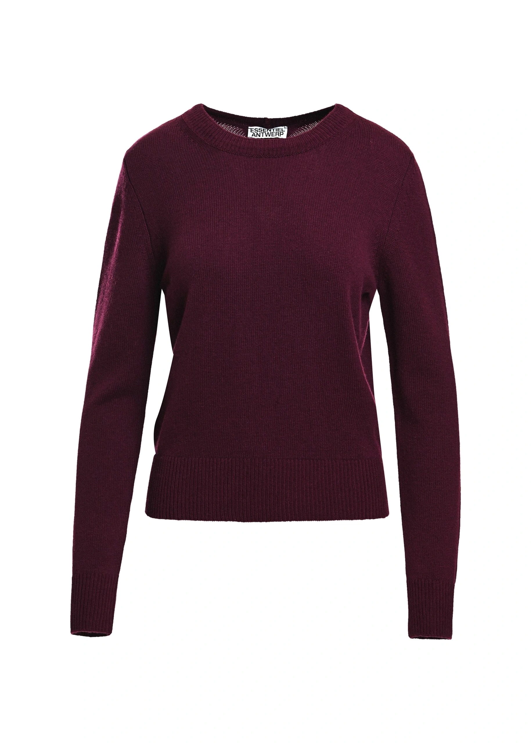 Essentiel Antwerp Burgundy sweater with back tie 0 Essentiel Antwerp Burgundy sweater with back tie | Sweaters | Coveti