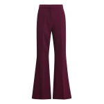Essentiel Antwerp Burgundy trumpet-shaped tailored pants | Tailored Pants | Coveti