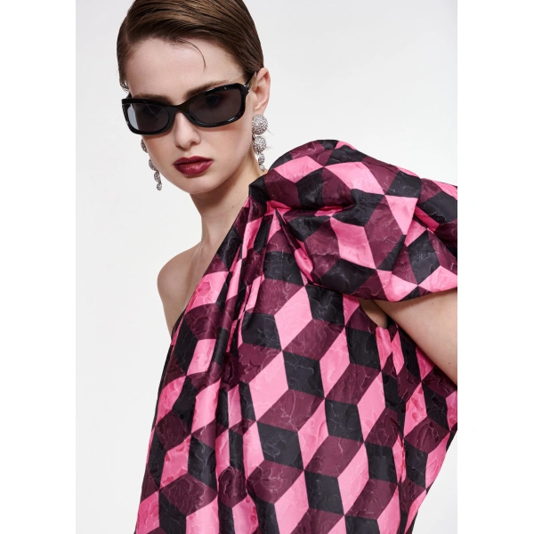 Essentiel Antwerp Geometric-print mini dress | Mini Dresses | Coveti