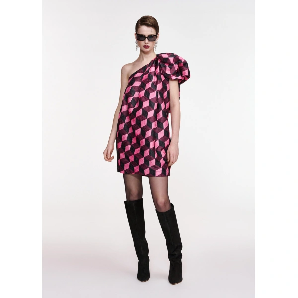 Essentiel Antwerp Geometric-print mini dress | Mini Dresses | Coveti