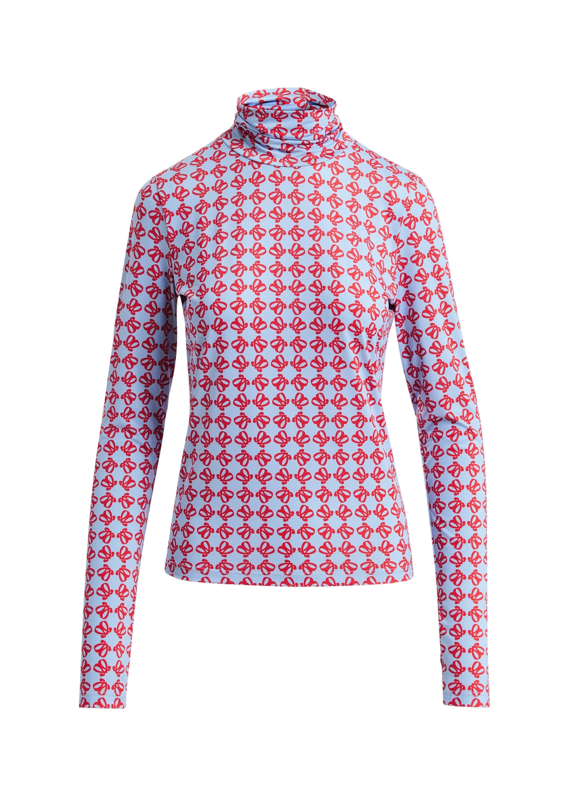 Essentiel Antwerp Monogram-print turtleneck top Monogram-print turtleneck top