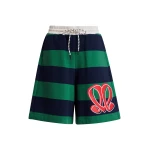 Monogram striped shorts
