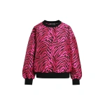 Essentiel Antwerp Pink and black zebra-jacquard sweatshirt | Long Sleeve Tops | Coveti
