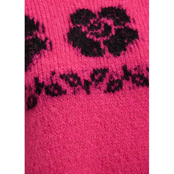 Essentiel Antwerp Pink floral-jacquard sweater | Sweaters | Coveti