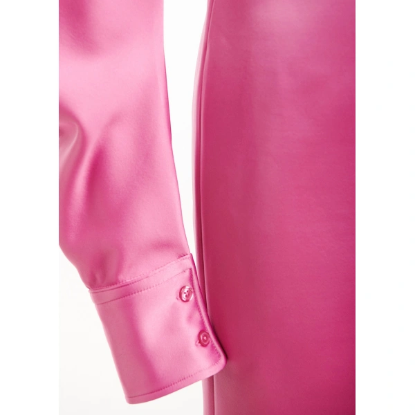 Essentiel Antwerp Pink mini dress with voluminous sleeves | Mini Dresses | Coveti