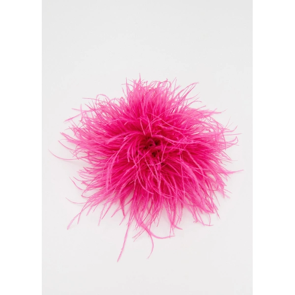 Essentiel Antwerp Pink ostrich feather brooch | Brooches & Pins | Coveti