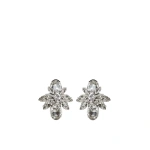 Essentiel Antwerp Silver floral rhinestone earrings 0 Essentiel Antwerp Silver floral rhinestone earrings | Earrings | Coveti