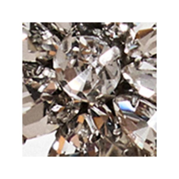 Essentiel Antwerp Silver floral rhinestone earrings | Earrings | Coveti