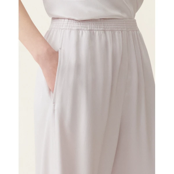 Fabiana Filippi Amelia Trousers in Glossy Enver Satin, Stone