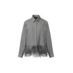 Fabiana Filippi Boxy Flannel Shirt in Mineral