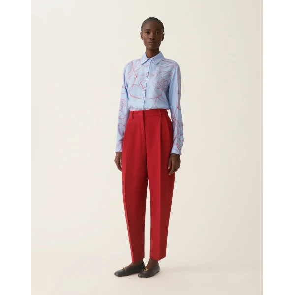 Fabiana Filippi Cady Trousers in Red