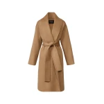 Fabiana Filippi Cashmere Double Robe Coat in Rattan