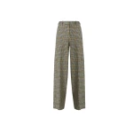 Fabiana Filippi Check Jersey Trousers in Gray