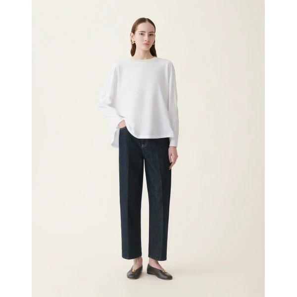 Fabiana Filippi Cotton Jersey T-shirt in Optical White