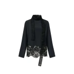 Fabiana Filippi Crêpe de Chine Top in Black