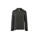 Fabiana Filippi Enver Satin Top in Charcoal