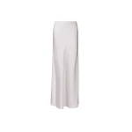 Fabiana Filippi Glossy Enver Satin Skirt in Stone