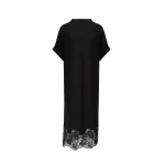 Fabiana Filippi Kimono Wool Dress in Black