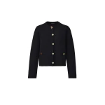 Fabiana Filippi Merino Wool Cardigan in Midnight Blue