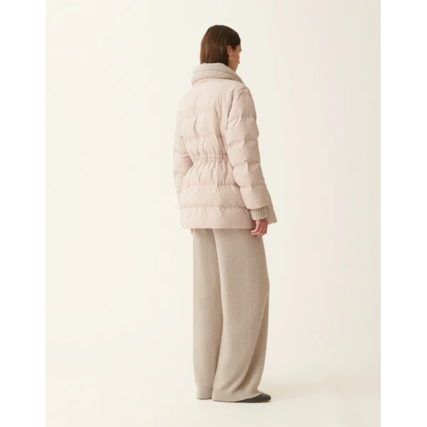 Fabiana Filippi Midi Ultralight Technical Down Coat in Cachà