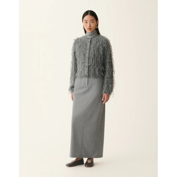 Fabiana Filippi Mohair Cardigan in Charcoal