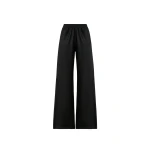 Fabiana Filippi Oversized Cargo Flannel Trousers in Black