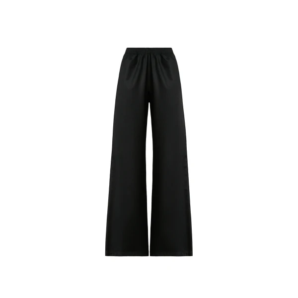Fabiana Filippi Oversized Cargo Flannel Trousers in Black