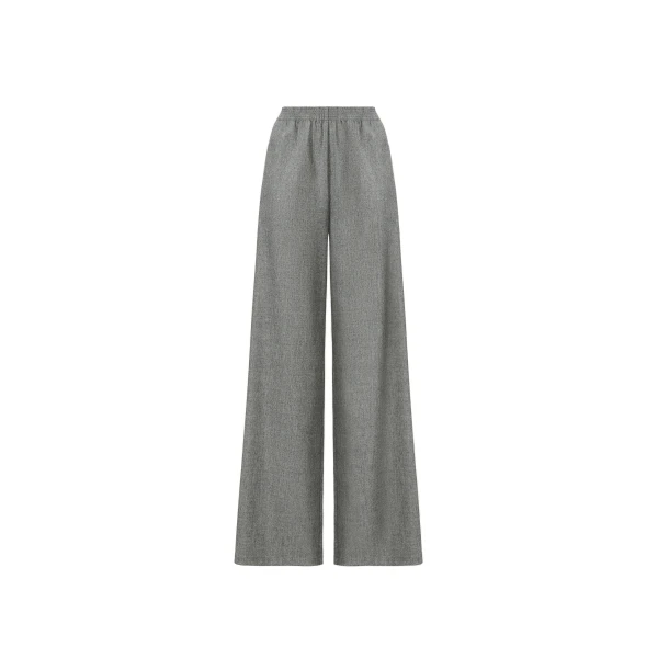 Fabiana Filippi Oversized Cargo Flannel Trousers in Mineral