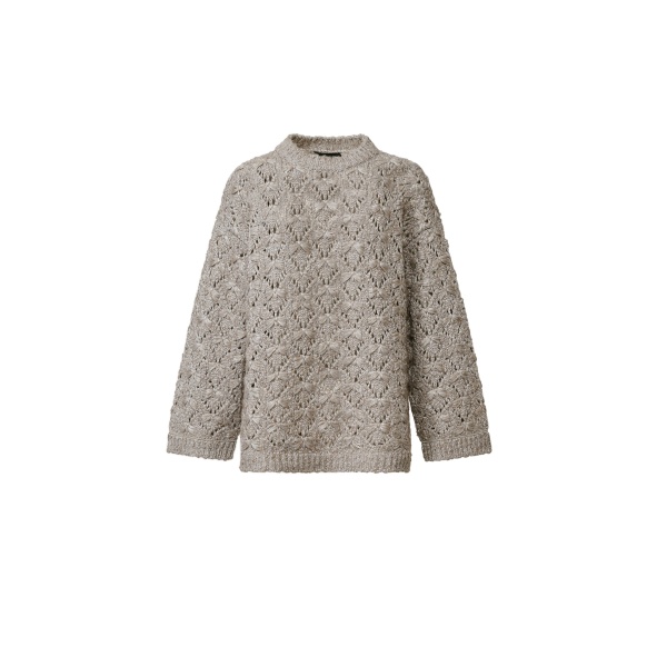Fabiana Filippi Padded Yarn Sweater in Mocha