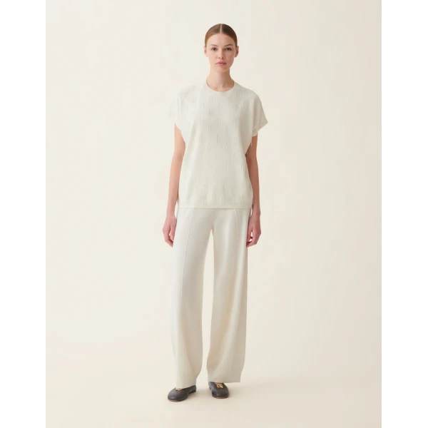 Fabiana Filippi Platinum Cape in Raffia