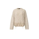 Fabiana Filippi Platinum, Mohair and Sequin Sweater in Cachà