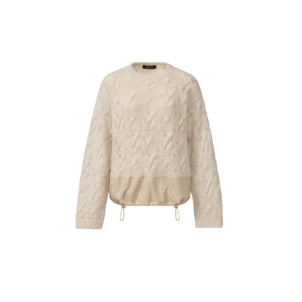 Platinum, Mohair and Sequin Sweater in Cachà