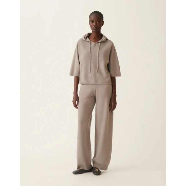 Fabiana Filippi Platinum Sweater with Lurex in Mocha